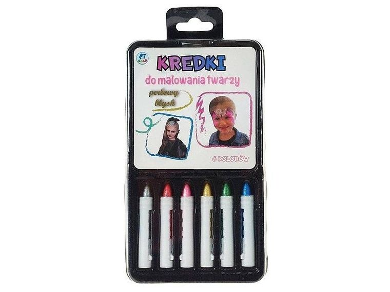 Adar, kredki do malowania twarzy, 6 kolorów