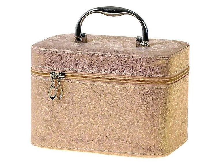 Adar, kuferek M, walizka z lusterkiem na zamek, 21-14-13 cm