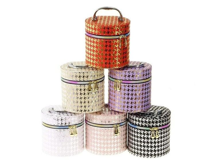 Adar, kuferek S z lusterkiem na zamek, 14-13-14 cm