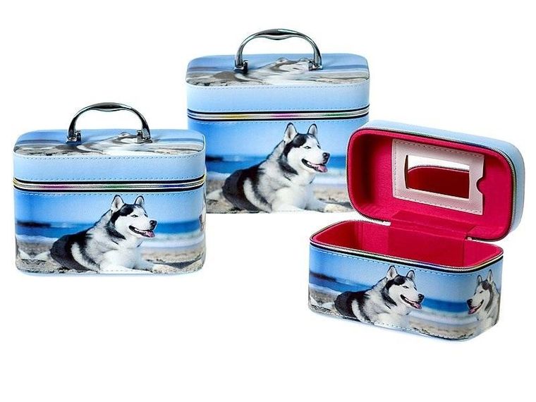 Adar, kuferek z lusterkiem na zamek, 23-17-15 cm