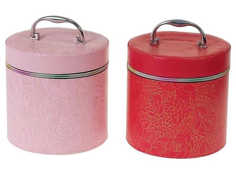 Adar, kuferek z lusterkiem na zamek, L, 20-19-20 cm