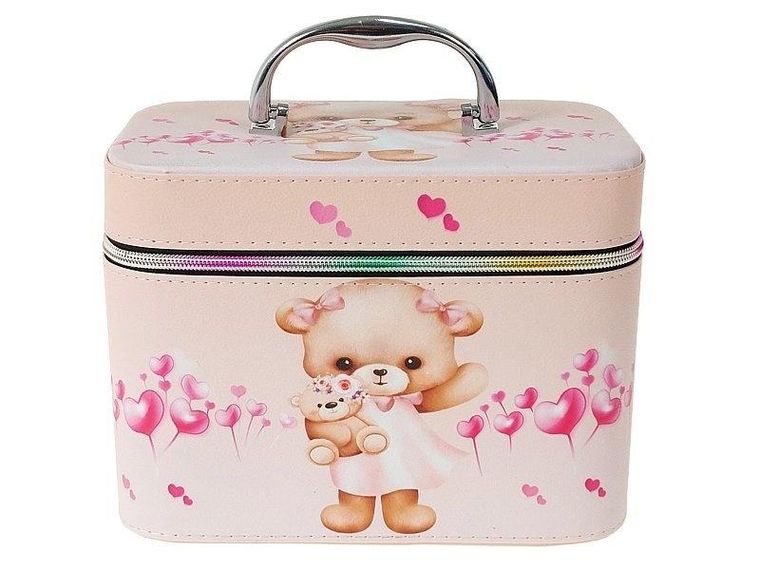 Adar, kuferek z lusterkiem na zamek, rozmiar M, 21-14-11,5 cm