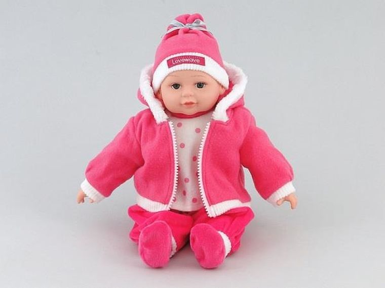 Adar, lalka bobas, interaktywna z dźwiękiem, 35 cm