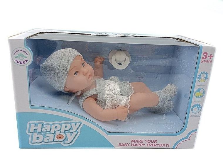 Adar, lalka bobas, winylowa, interaktywna z dźwiękiem, 24 cm