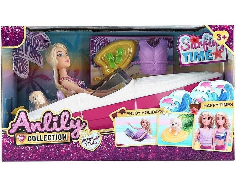 Adar, lalka w motorówce, 29 cm