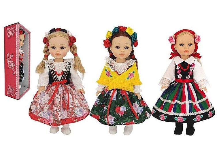 Adar, lalka w stroju ludowym, 38 cm, 1 szt.