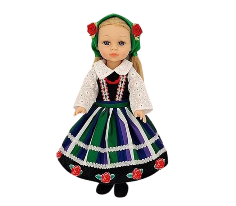 Adar, lalka w stroju ludowym, 38 cm