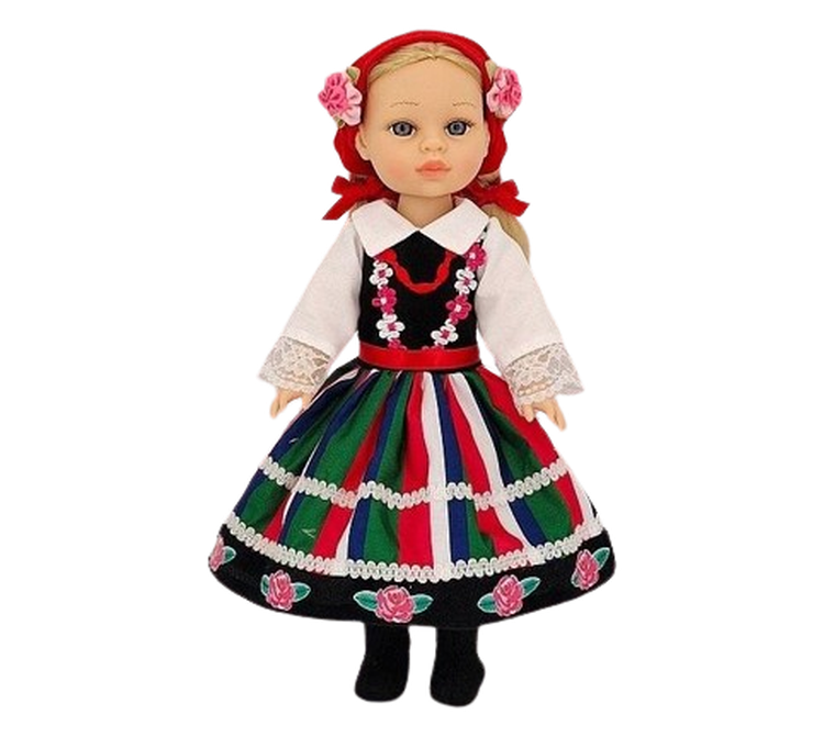 Adar, lalka w stroju ludowym, 38 cm