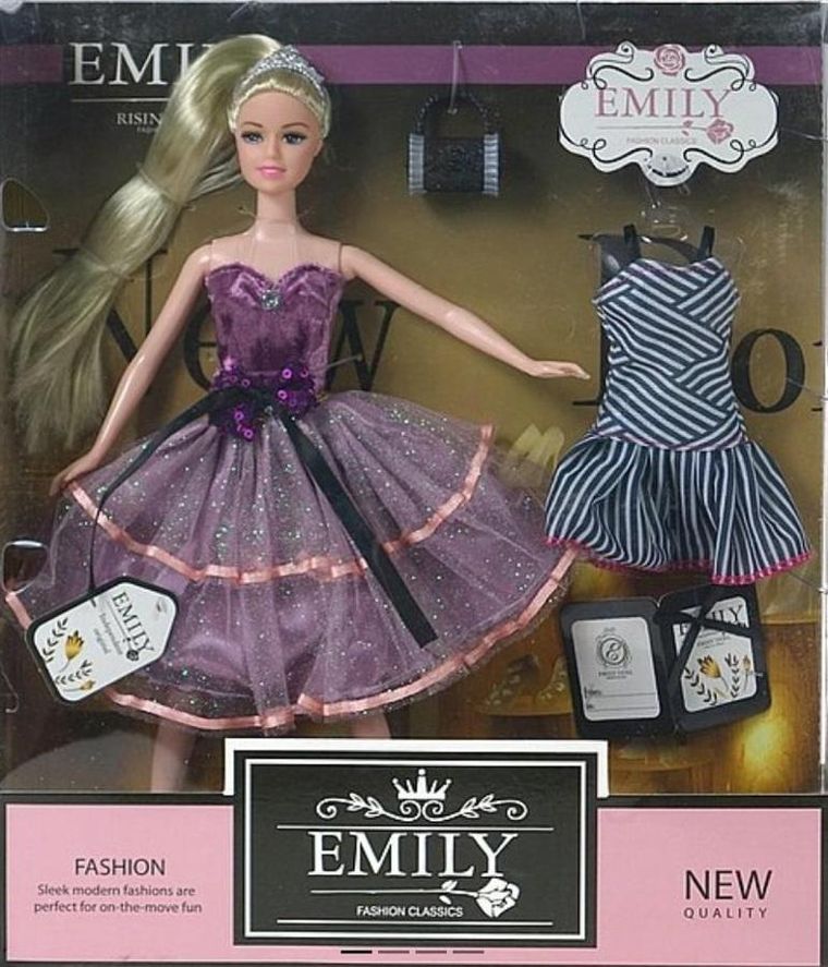 Adar, lalka w sukni z sukienką i torebką, 29 cm