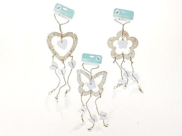 Adar, łapacz snów z piórkami, drewniany, 1 szt.