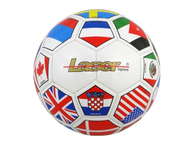 Adar, Laser, piłka nożna, flagi