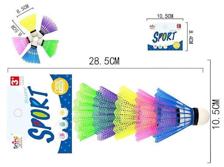 Adar, lotki do badmintona, 5 szt.