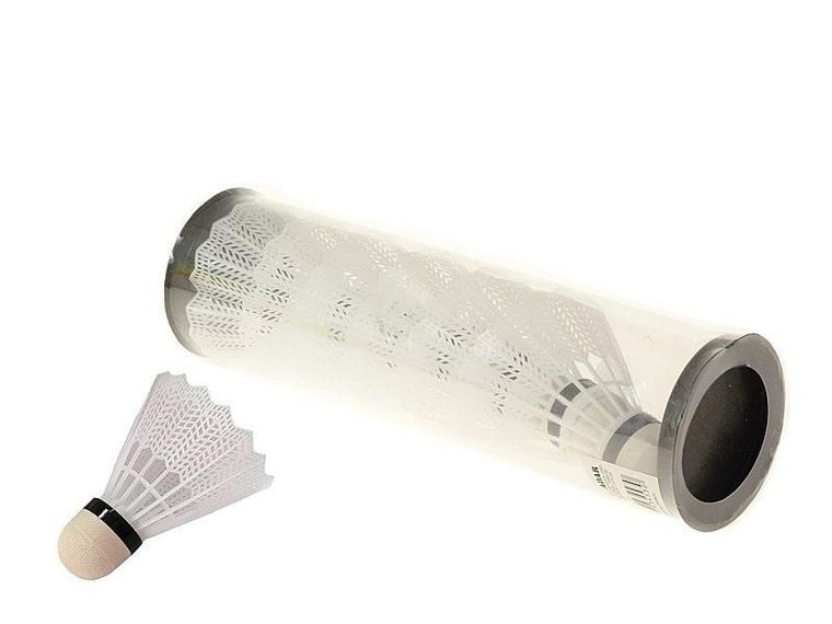 Adar, lotki do badmintona, białe, 6 szt.