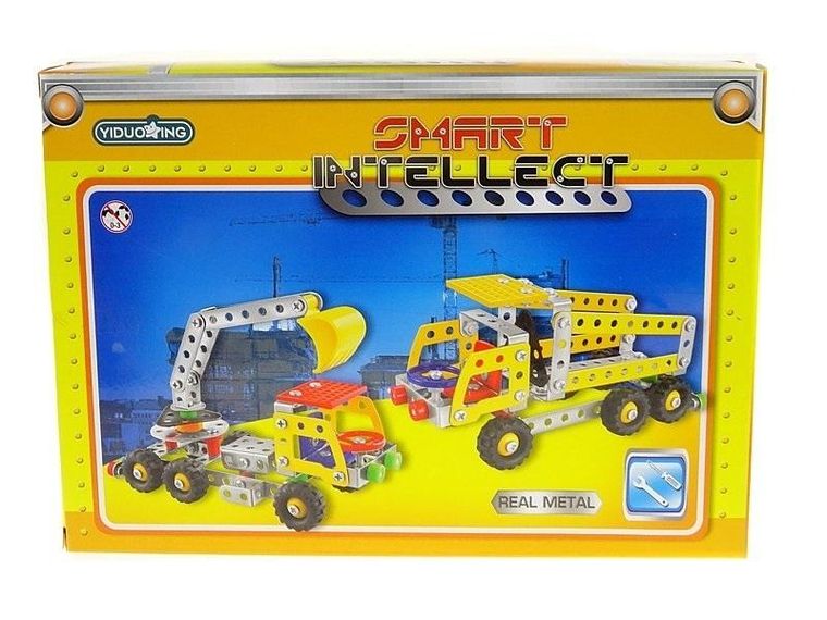 Adar, metalowe klocki konstrukcyjne, pojazdy budowlane do skręcania