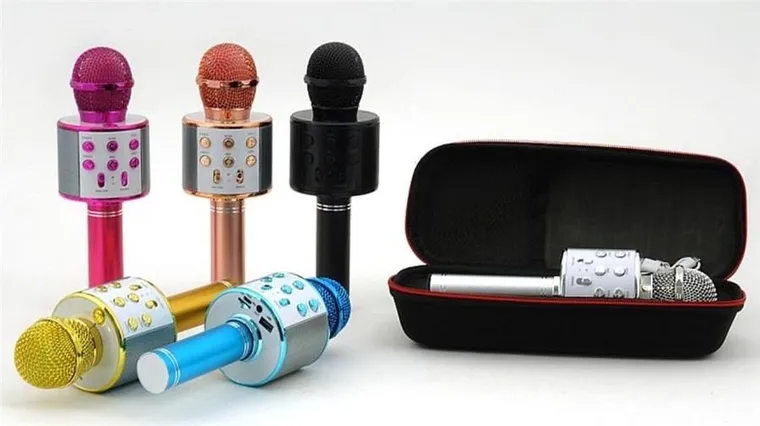 Adar, mikrofon z głośnikiem i wejściem USB w etui, wielofunkcyjny