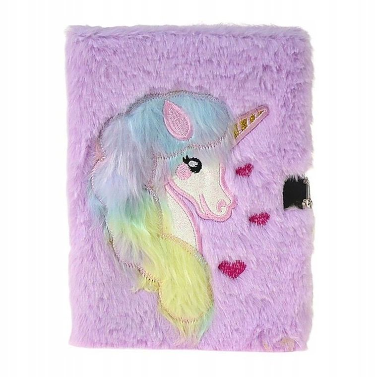 Adar, notes pluszowy, jednorożec, A5, 1 szt.