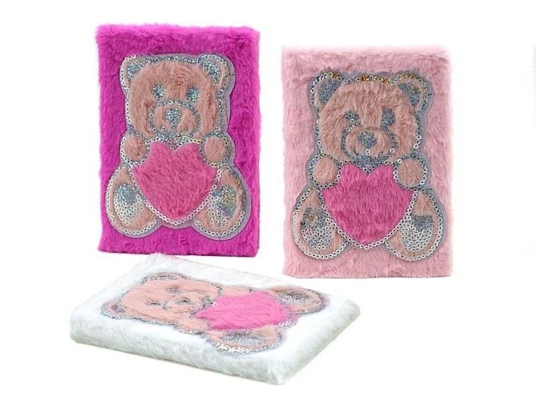 Adar, notes pluszowy, miś, 22-16 cm, 1 szt.