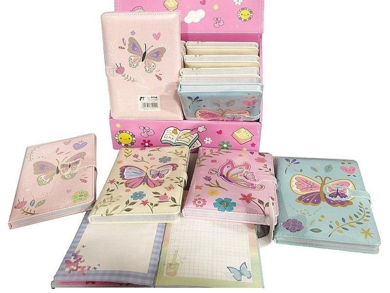 Adar, notes z motylem, 19-13 cm, 1 szt.