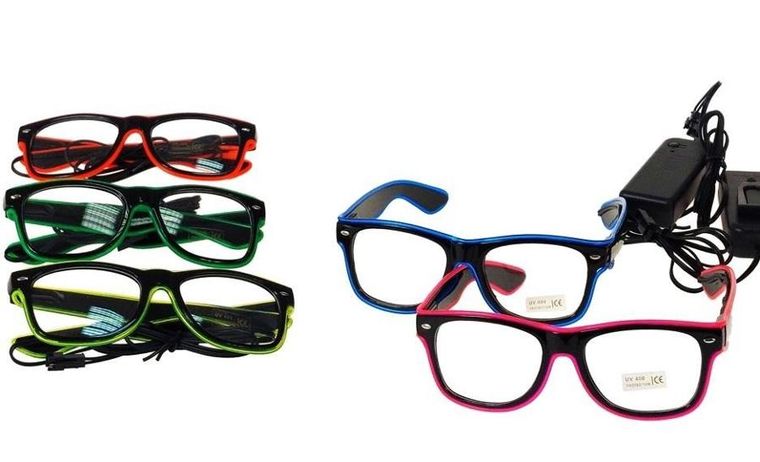 Adar, okulary ze świecącymi oprawkami lEd, 1 szt.