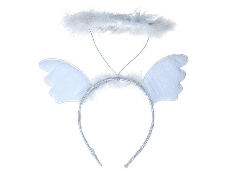 Adar, opaska aniołka ze skrzydłami i aureolą