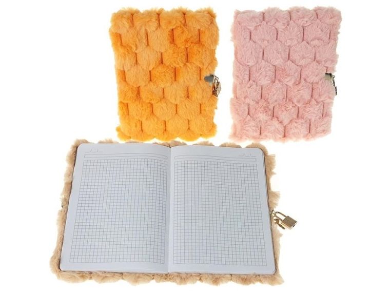 Adar, pamiętnik pluszowej w okładce z kłódką, A5, 1 szt.