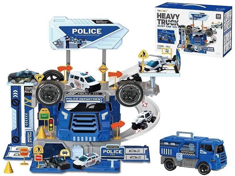 Adar, parking bazy policyjnej z pojazdami, 46 elementów