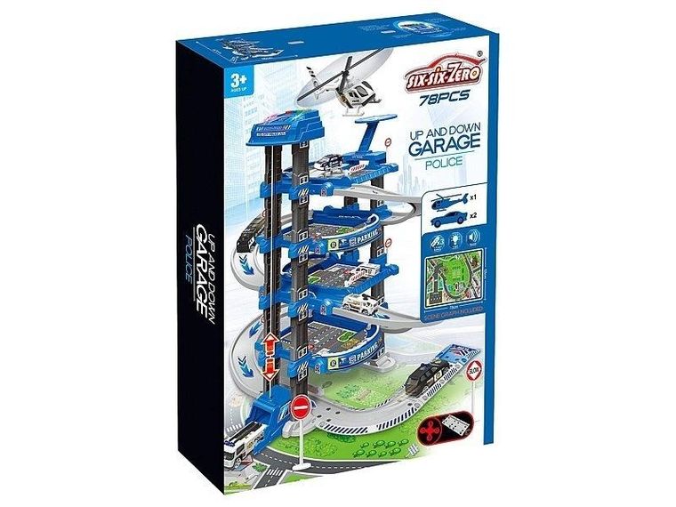 Adar, parking policyjny z pojazdami, 78 elementów