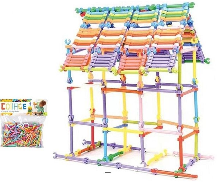 Adar, patyczki, klocki, 200 elementów