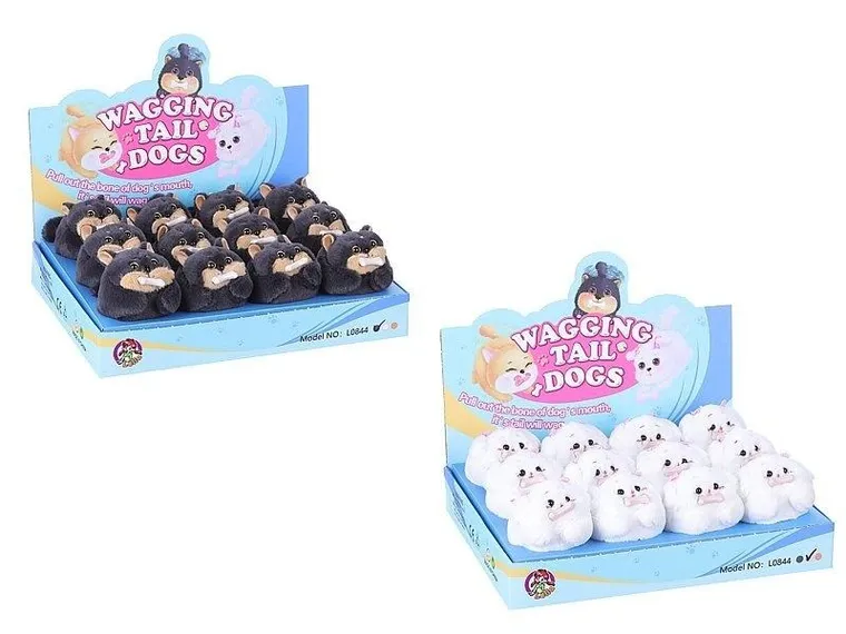 Adar, piesek machający ogonem pluszowy, 9 cm, 1 szt.