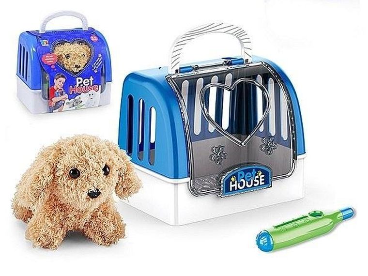 Adar, piesek pluszowy z transporterem, maskotka