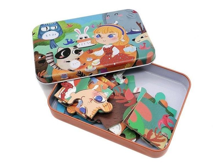 Adar, Piknik, puzzle w metalowym pudełku, 22 elementy