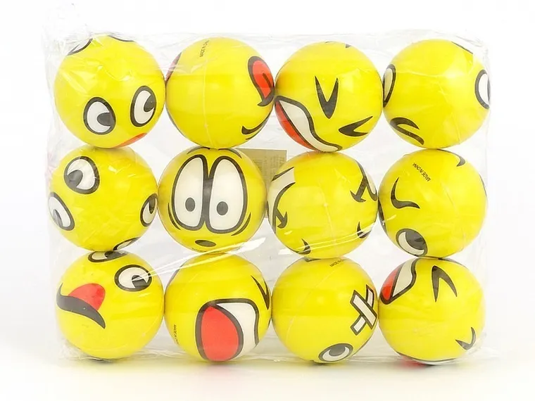 Adar, piłeczki piankowe, buźki, 6 cm, 12 szt.