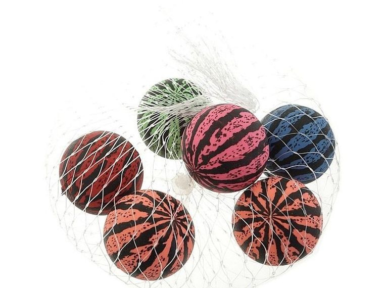 Adar, piłki kauczukowe, 3 cm, 6 szt.