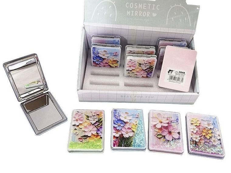 Adar, podwójne lusterko, zamykane, przenośne