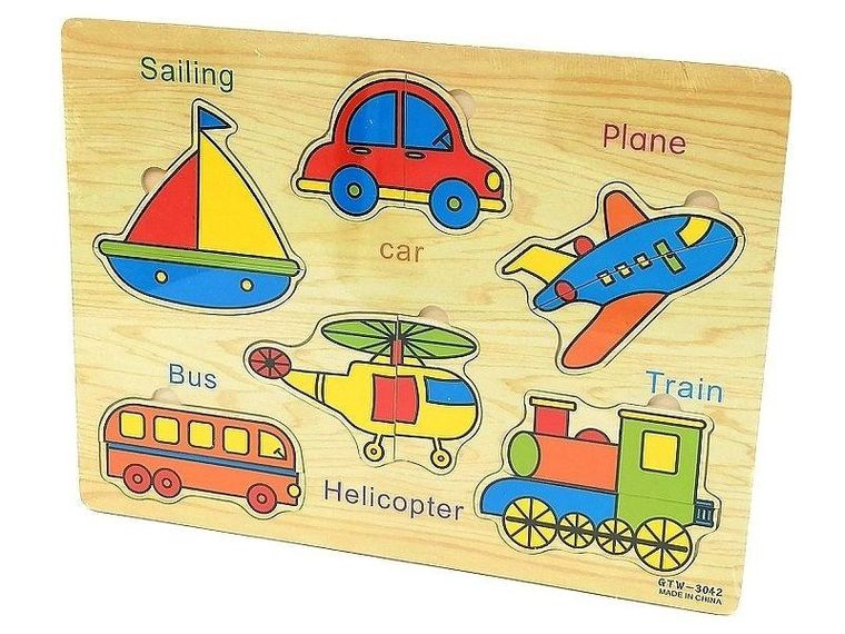 Adar, Pojazdy, układanka drewniana