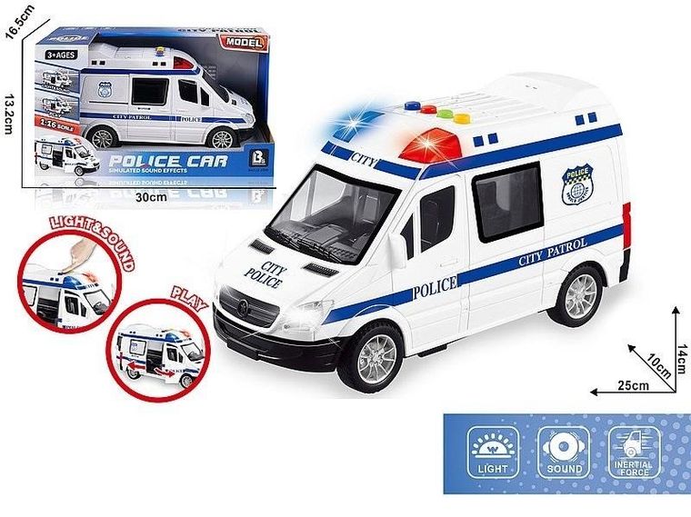 Adar, radiowóz, interaktywny pojazd policyjny, 1:16