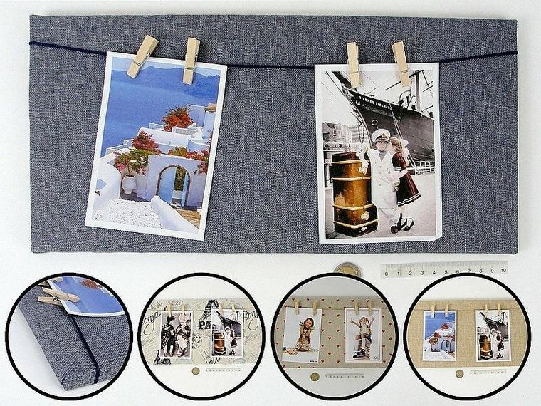 Adar, ramka foto, materiałowa z klamerkami, 1 szt.