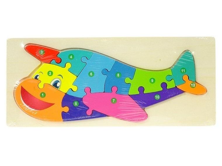 Adar, samolot, układanka drewniana, 12 elementów