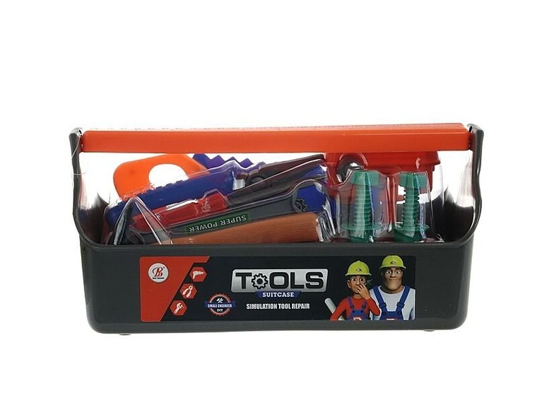 Adar, skrzynka z narzędziami budowlanymi, 12 elementów