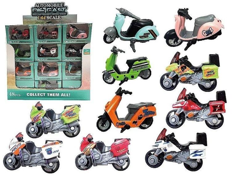 Adar, skuter metalowy, 1:64, 1 szt.