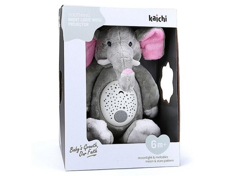 Adar, słoń pluszowy z projektorem