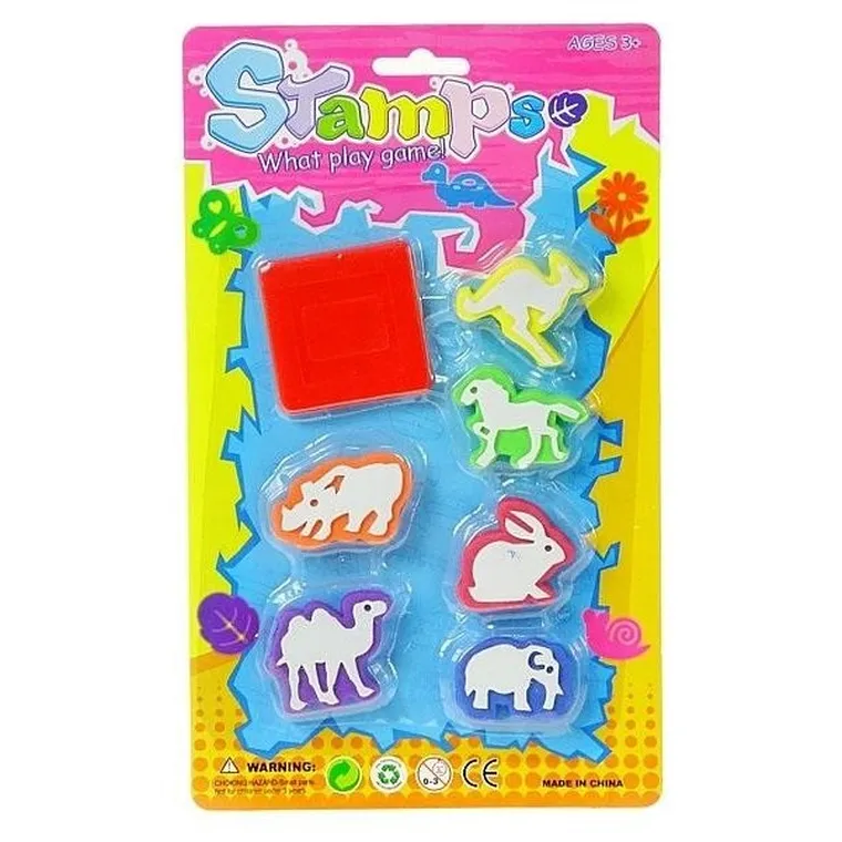 Adar, stempelki, zwierzęta, 6 szt.