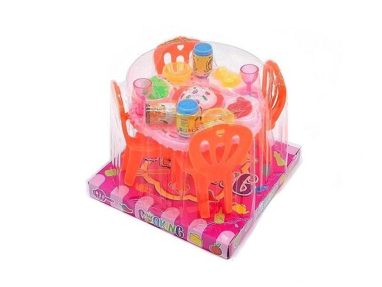 Adar, stół z krzesłami dla lalek, 15 elementów