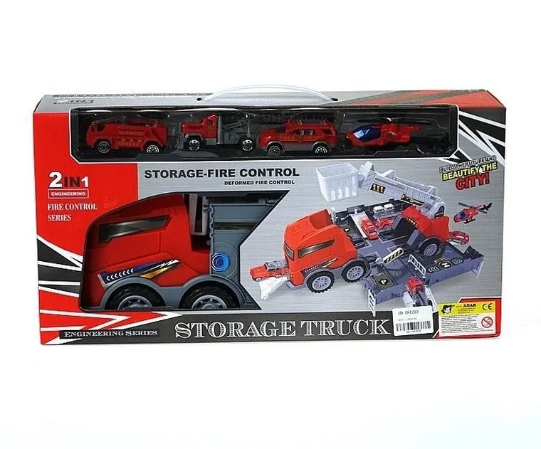 Adar, straż pożarna, baza z pojazdami i akcesoriami