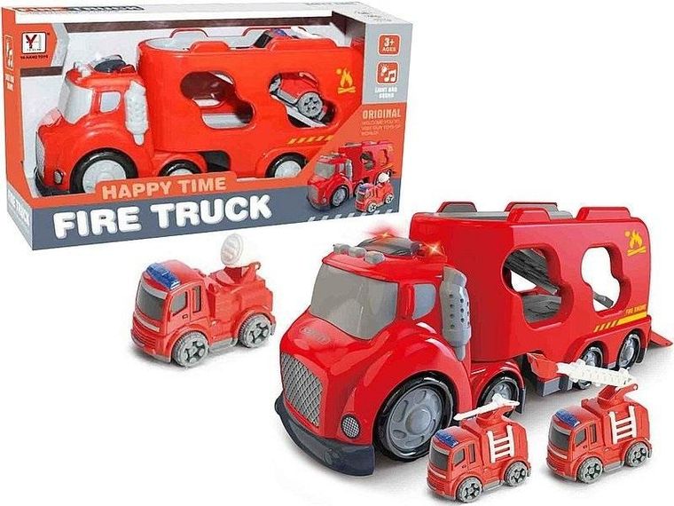 Adar, straż pożarna, duża laweta z małymi pojazdami ratunkowymi, 2 szt.
