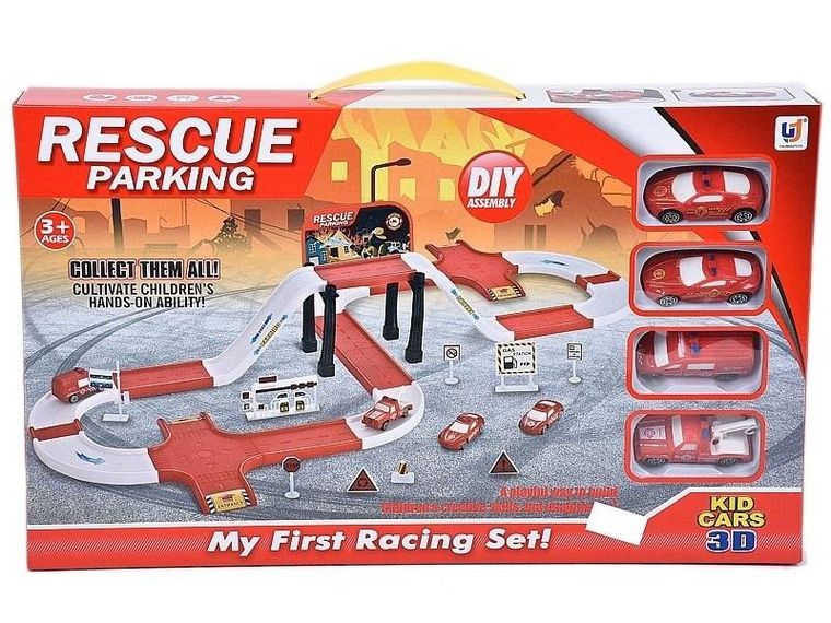 Adar, Straż pożarna, parking z pojazdami