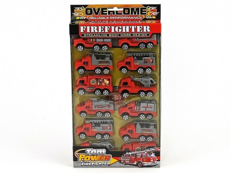 Adar, straż pożarna, pojazdy z naciągiem sprężynowym, 12 szt.