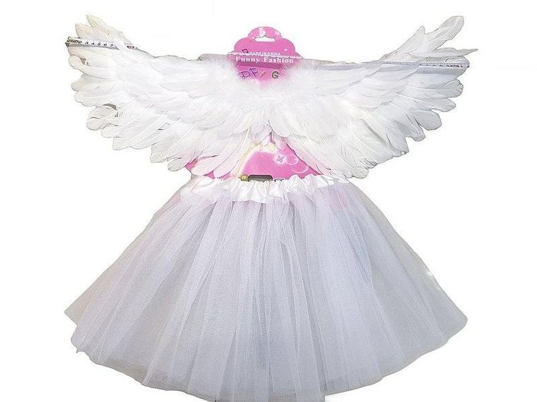 Adar, strój aniołka, skrzydła ze spódniczką