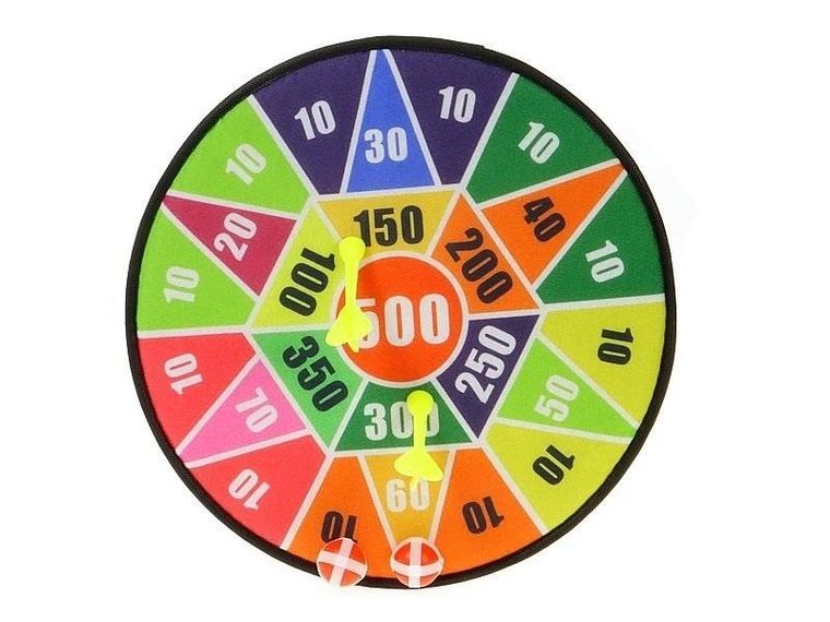 Adar, tarcza na rzep, rzutki, piłeczki