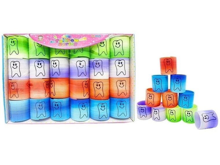 Adar, tęczowa sprężyna, zęby, 24 szt.